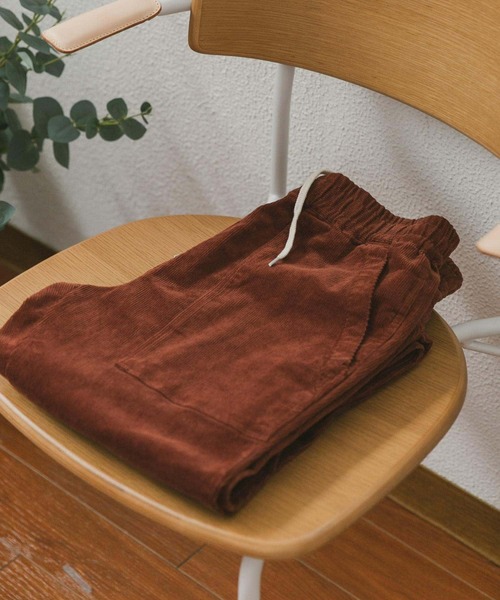 URBAN RESEARCH DOORS(アーバンリサーチドアーズ)の「コーデュロイテーパードベイカーパンツ(その他パンツ・メンズ・オレンジ系その他/オリーブ/ネイビー・SMALL/MEDIUM/LARGE)」の1枚目の写真