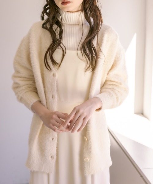 OLIVE des OLIVE(オリーブデオリーブ)の「【WEB限定】裾シフォンマーメイドキャミワンピース(ワンピース・レディース・ブラック/ブラウン/アイボリー・FREE)」の10枚目の写真