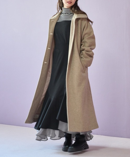 OLIVE des OLIVE(オリーブデオリーブ)の「【WEB限定】裾シフォンマーメイドキャミワンピース(ワンピース・レディース・ブラック/ブラウン/アイボリー・FREE)」の18枚目の写真