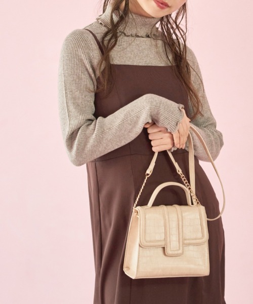 OLIVE des OLIVE(オリーブデオリーブ)の「【WEB限定】裾シフォンマーメイドキャミワンピース(ワンピース・レディース・ブラック/ブラウン/アイボリー・FREE)」の21枚目の写真
