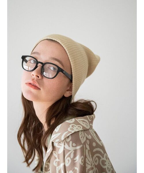 Ungrid（アングリッド）の「ラウンドフレーム伊達メガネ（メガネ・レディース・ブラウン/ブラック・FREE）」の3枚目の写真