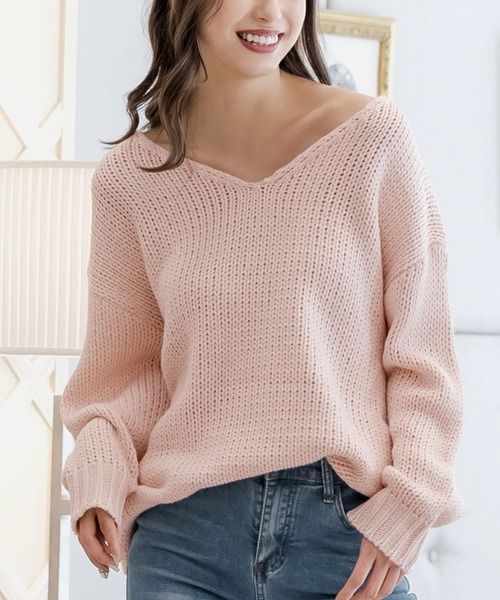 伊◆ファビアナフィリッピの高級ハイライン！可愛い”淡ピンクのバルキーニット！38 伊◇ファビアナフィリッピの高級ハイライン！可愛い”淡ピンクの