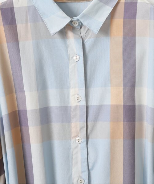 RAY CASSIN（レイカズン）の「ビックチェックシャツワンピース（シャツワンピース・レディース・イエロー/ピンク/ブルー・FREE）」の20枚目の写真