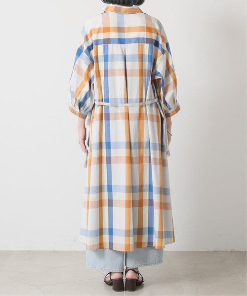 RAY CASSIN（レイカズン）の「ビックチェックシャツワンピース（シャツワンピース・レディース・イエロー/ピンク/ブルー・FREE）」の10枚目の写真