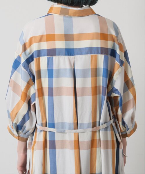 RAY CASSIN（レイカズン）の「ビックチェックシャツワンピース（シャツワンピース・レディース・イエロー/ピンク/ブルー・FREE）」の9枚目の写真
