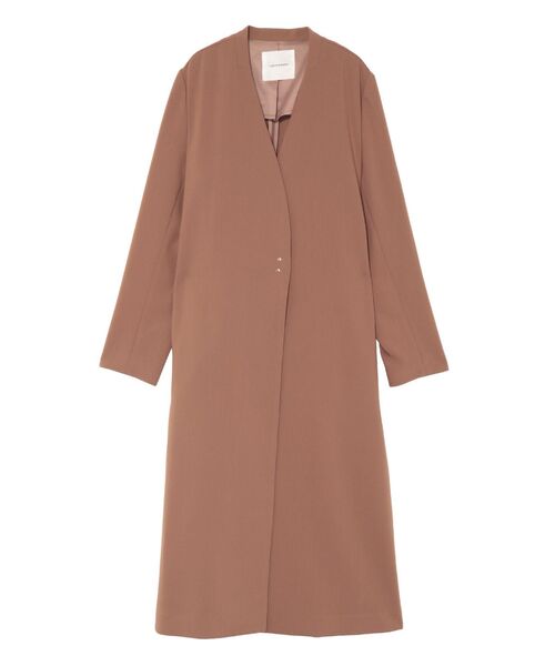 LAGUNAMOON(ラグナムーン)の「フレアヨークノーカラーコート(ノーカラーコート・レディース・ベージュ/ライトブルー/モカ・SMALL/MEDIUM)」の19枚目の写真