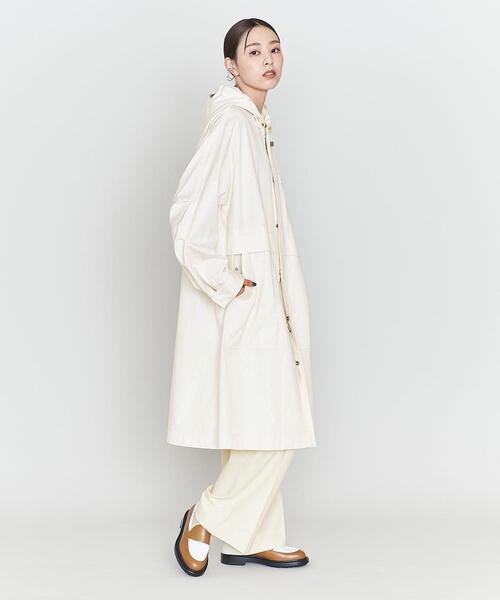 ASTRAET（アストラット）の「＜ASTRAET＞コットン ツイル フーデッドコート（モッズコート・レディース・オフホワイト・FREE）」の2枚目の写真