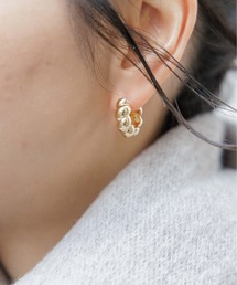 flower | ドーナッツフープピアス(ピアス（片耳用）)