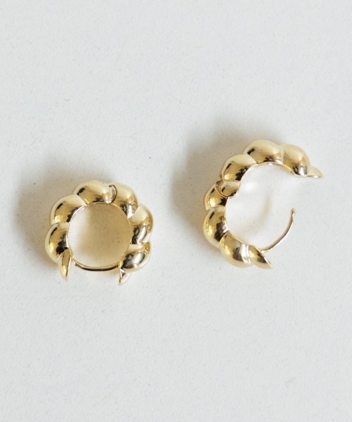 flower（フラワー）の「ドーナッツフープピアス（ピアス（片耳用）・レディース・ゴールド・FREE）」の9枚目の写真