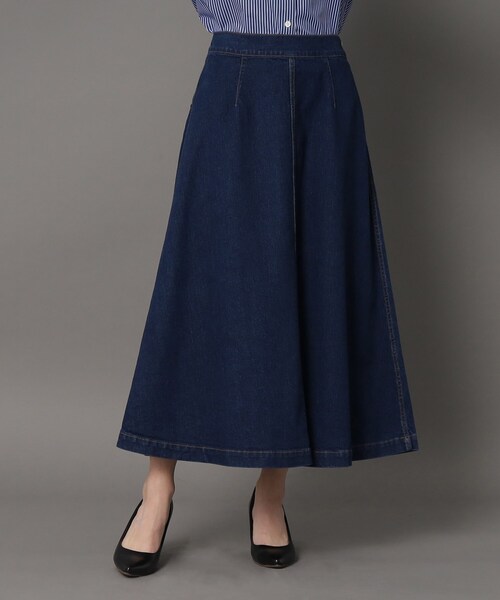 DRESSTERIOR（ドレステリア）の「◆デニムフレアスカート（デニムスカート・レディース・ブルー/ネイビー・34/36/38/40）」の2枚目の写真