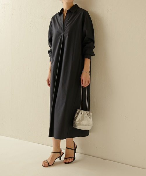 COLLAGE GALLARDAGALANTE（コラージュガリャルダガランテ）の「スキッパーシャツワンピース（シャツワンピース・レディース・ネイビー/オレンジ/ブルー・FREE）」の15枚目の写真