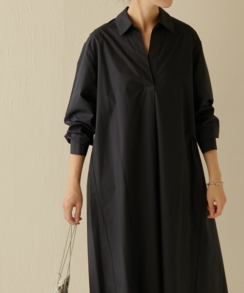 COLLAGE GALLARDAGALANTE（コラージュガリャルダガランテ）の「スキッパーシャツワンピース（シャツワンピース・レディース・ネイビー/オレンジ/ブルー・FREE）」の20枚目の写真