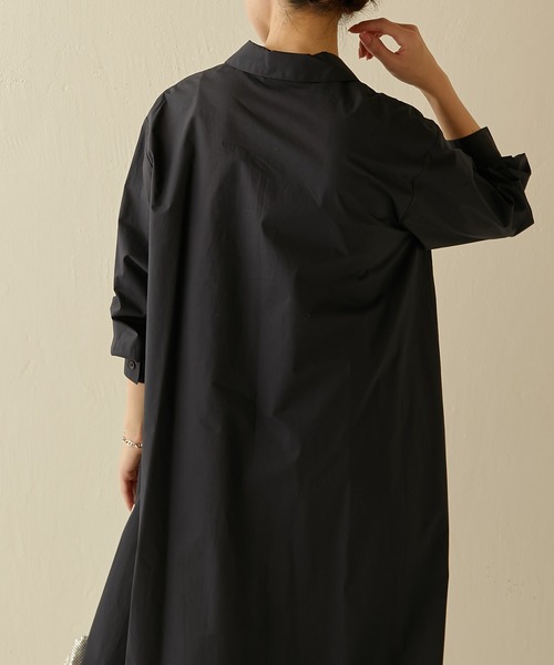 COLLAGE GALLARDAGALANTE（コラージュガリャルダガランテ）の「スキッパーシャツワンピース（シャツワンピース・レディース・ネイビー/オレンジ/ブルー・FREE）」の18枚目の写真