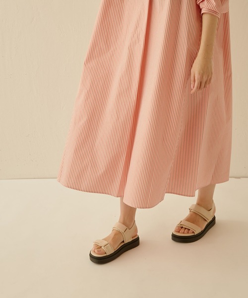 COLLAGE GALLARDAGALANTE（コラージュガリャルダガランテ）の「スキッパーシャツワンピース（シャツワンピース・レディース・ネイビー/オレンジ/ブルー・FREE）」の8枚目の写真