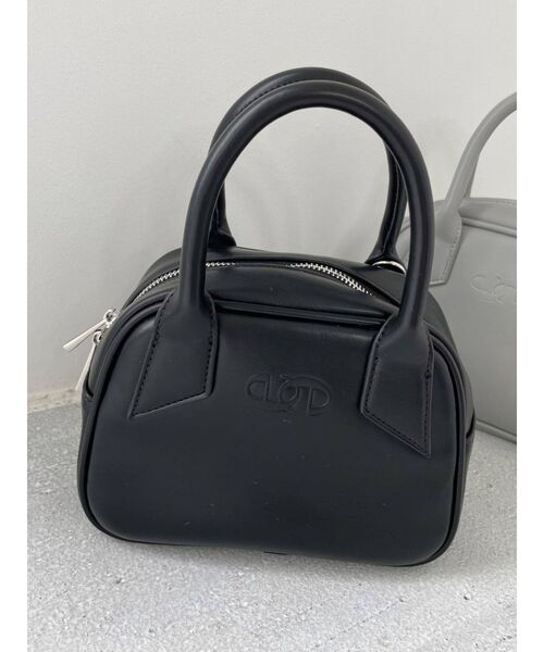 EMODA（エモダ）の「エンボスボックスバッグ（ハンドバッグ・レディース・ブラック/パープル/グレー・FREE）」の2枚目の写真