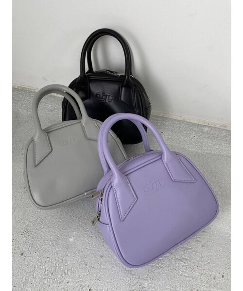 EMODA（エモダ）の「エンボスボックスバッグ（ハンドバッグ・レディース・ブラック/パープル/グレー・FREE）」の7枚目の写真