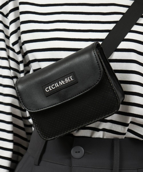 CECIL McBEE（セシルマクビー）の「CECIL McBEE bon voyage ベルトポーチ（ボディバッグ/ウエストポーチ・レディース・ブラック/ホワイト/ピンク・F）」の19枚目の写真