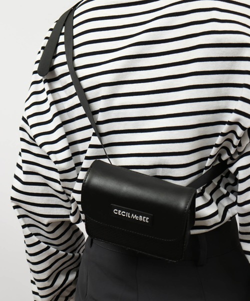 CECIL McBEE（セシルマクビー）の「CECIL McBEE bon voyage ベルトポーチ（ボディバッグ/ウエストポーチ・レディース・ブラック/ホワイト/ピンク・F）」の20枚目の写真