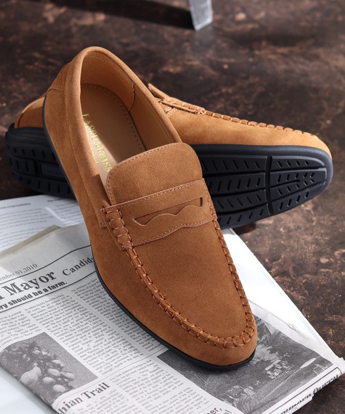 LASSU&FRISS（ラスアンドフリス）の「軽量 ドライビングローファー（ローファー・メンズ・ブラウン系その他/ブラック系その他/ベージュ/ネイビー/ホワイト/ブラウン/ブラック/グレー/ダークブラウン/レッド/ワイン・44/39/41/40/43/42）」の7枚目の写真