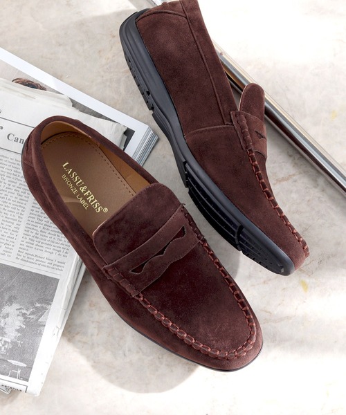 LASSU&FRISS（ラスアンドフリス）の「軽量 ドライビングローファー（ローファー・メンズ・ブラウン系その他/ブラック系その他/ベージュ/ネイビー/ホワイト/ブラウン/ブラック/グレー/ダークブラウン/レッド/ワイン・44/39/41/40/43/42）」の21枚目の写真