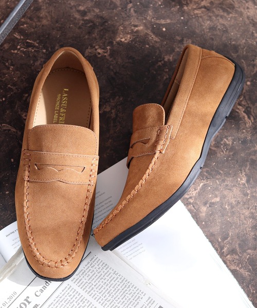 LASSU&FRISS（ラスアンドフリス）の「軽量 ドライビングローファー（ローファー・メンズ・ブラウン系その他/ブラック系その他/ベージュ/ネイビー/ホワイト/ブラウン/ブラック/グレー/ダークブラウン/レッド/ワイン・44/39/41/40/43/42）」の19枚目の写真