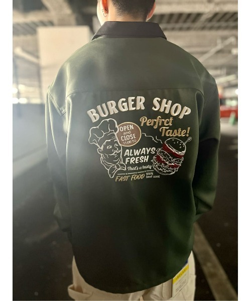 BACK NUMBER（バックナンバー）の「【BACK NUMBER】刺繍ワークシャツ（シャツ/ブラウス・メンズ・オリーブ/ホワイト/ブラック・M/L/XL）」の7枚目の写真
