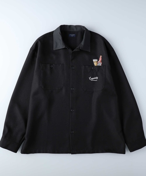 BACK NUMBER（バックナンバー）の「【BACK NUMBER】刺繍ワークシャツ（シャツ/ブラウス・メンズ・オリーブ/ホワイト/ブラック・M/L/XL）」の22枚目の写真
