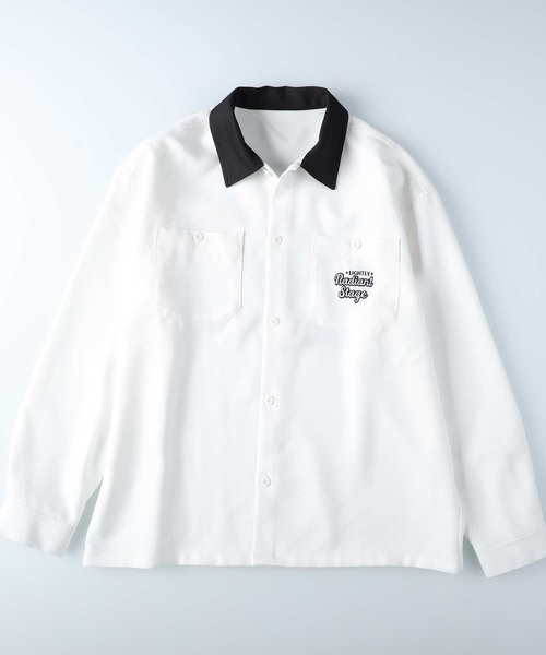 BACK NUMBER（バックナンバー）の「【BACK NUMBER】刺繍ワークシャツ（シャツ/ブラウス・メンズ・オリーブ/ホワイト/ブラック・M/L/XL）」の21枚目の写真