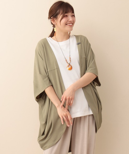 チチカカ（チチカカ）の「サラサラテレコカーディガン（カーディガン/ボレロ・レディース・グレー/ブルー/ブラック/カーキ・FREE）」の18枚目の写真