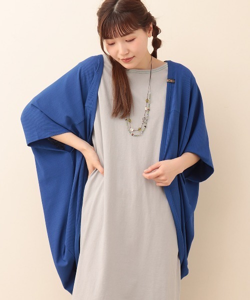 チチカカ（チチカカ）の「サラサラテレコカーディガン（カーディガン/ボレロ・レディース・グレー/ブルー/ブラック/カーキ・FREE）」の20枚目の写真