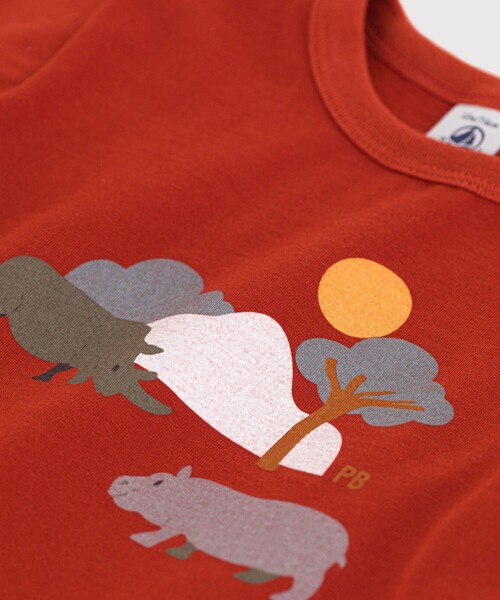 PETIT BATEAU(プチバトー)の「プリント半袖Tシャツ(Tシャツ/カットソー・キッズ・オフホワイト/ダークネイビー/レッド/グリーン・18MONTH/12MONTH/24MONTH/36MONTH)」の15枚目の写真