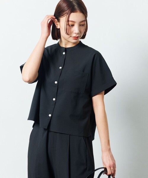 CALEE キャリー　セットアップ　バンドカラーシャツ＆スラックス FREAK'S STORE（フリークスストア）の「【限定展開】バンドカラー