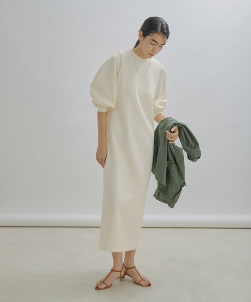 セール】ボリュームスリーブワンピース（ワンピース）｜SALON adam et