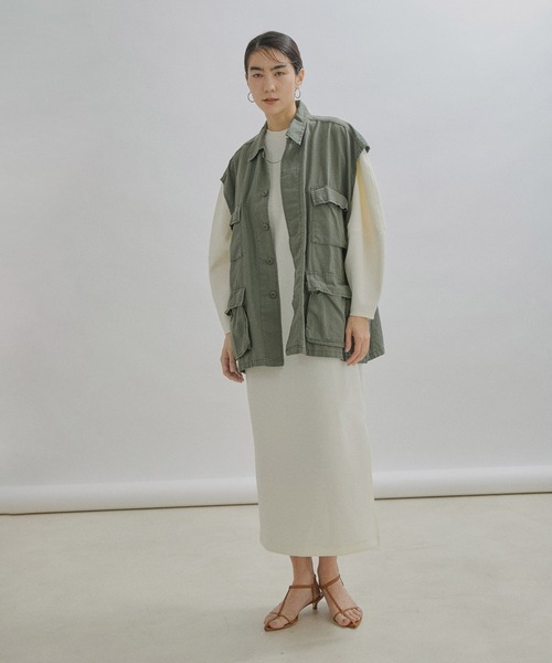 SALON adam et rope'（サロン アダム エ ロペ）の「ボリュームスリーブワンピース（ワンピース・レディース・ホワイト/ブラック/ブルー・FREE）」の7枚目の写真