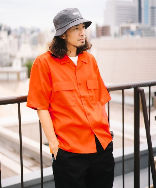 Dickies（ディッキーズ）の「【Dickies】DK WORK SHIRT / ディッキーズ 半袖 ワークシャツ（シャツ/ブラウス・メンズ・ベージュ/ブルー系その他/ミント/グリーン/ライトブラウン/オフホワイト/ブラック/ネイビー/オレンジ/チャコール・M/L/XL）」の10枚目の写真