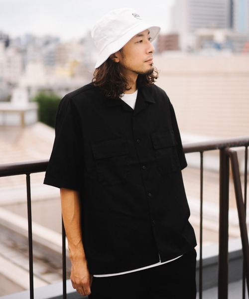 Dickies（ディッキーズ）の「【Dickies】DK WORK SHIRT / ディッキーズ 半袖 ワークシャツ（シャツ/ブラウス・メンズ・ベージュ/ブルー系その他/ミント/グリーン/ライトブラウン/オフホワイト/ブラック/ネイビー/オレンジ/チャコール・M/L/XL）」の3枚目の写真