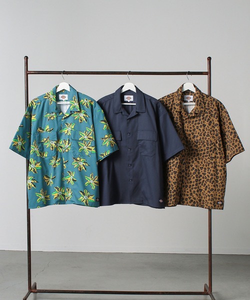 Dickies（ディッキーズ）の「【Dickies】DK WORK SHIRT / ディッキーズ 半袖 ワークシャツ（シャツ/ブラウス・メンズ・ベージュ/ブルー系その他/ミント/グリーン/ライトブラウン/オフホワイト/ブラック/ネイビー/オレンジ/チャコール・M/L/XL）」の18枚目の写真