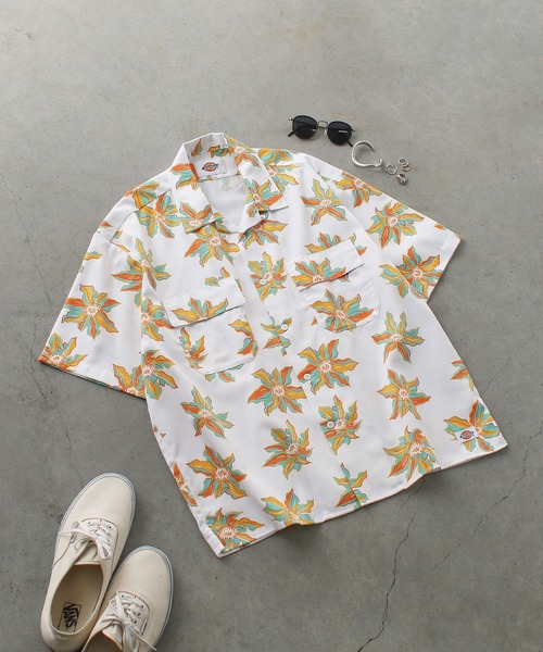 Dickies（ディッキーズ）の「【Dickies】DK WORK SHIRT / ディッキーズ 半袖 ワークシャツ（シャツ/ブラウス・メンズ・ベージュ/ブルー系その他/ミント/グリーン/ライトブラウン/オフホワイト/ブラック/ネイビー/オレンジ/チャコール・M/L/XL）」の12枚目の写真