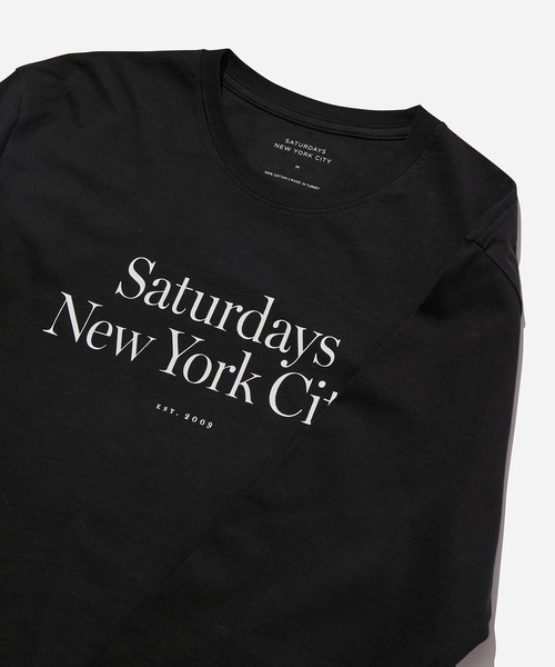 Saturdays NYC(サタデーズ ニューヨークシティ )の「Miller Standard LS Tee(Tシャツ/カットソー・メンズ・ホワイト/ブラック・M/X-SMALL/L/XL/S)」の4枚目の写真