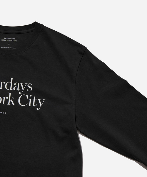 Saturdays NYC(サタデーズ ニューヨークシティ )の「Miller Standard LS Tee(Tシャツ/カットソー・メンズ・ホワイト/ブラック・M/X-SMALL/L/XL/S)」の5枚目の写真