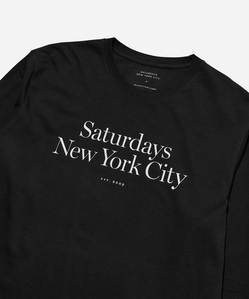 Saturdays NYC(サタデーズ ニューヨークシティ )の「Miller Standard LS Tee(Tシャツ/カットソー・メンズ・ホワイト/ブラック・M/X-SMALL/L/XL/S)」の7枚目の写真