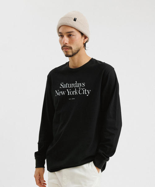 Saturdays NYC(サタデーズ ニューヨークシティ )の「Miller Standard LS Tee(Tシャツ/カットソー・メンズ・ホワイト/ブラック・M/X-SMALL/L/XL/S)」の10枚目の写真