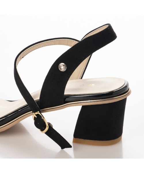 carino（カリーノ）の「スクエアトゥストラップサンダル（サンダル・レディース・クリーム/ダークブラック/レッド・22.5cm/23cm/23.5cm/24cm/24.5cm）」の5枚目の写真