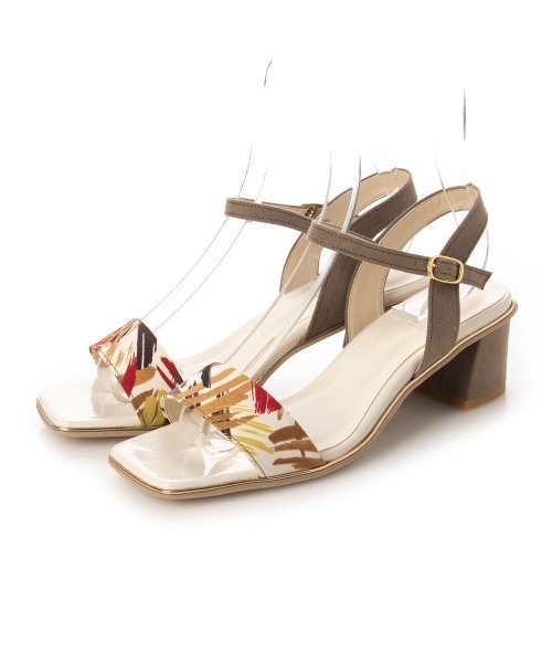 carino（カリーノ）の「スクエアトゥストラップサンダル（サンダル・レディース・クリーム/ダークブラック/レッド・22.5cm/23cm/23.5cm/24cm/24.5cm）」の12枚目の写真