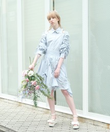 スリーブギャザーブラウス