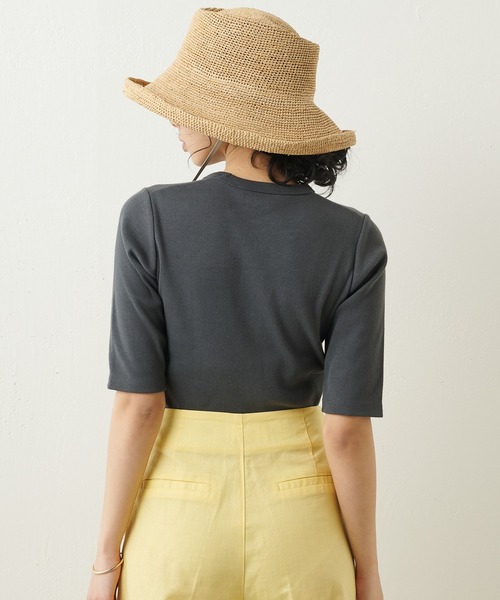 Whim Gazette（ウィムガゼット）の「コンパクトプルオーバー（Tシャツ/カットソー・レディース・ブラック/グリーン/グレー/ホワイト・FREE）」の18枚目の写真