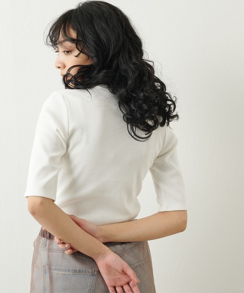 Whim Gazette（ウィムガゼット）の「コンパクトプルオーバー（Tシャツ/カットソー・レディース・ブラック/グリーン/グレー/ホワイト・FREE）」の5枚目の写真