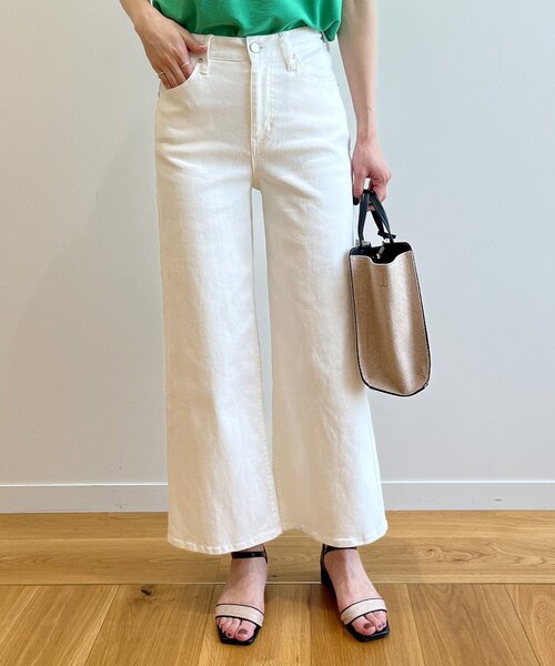 OPAQUE.CLIP（オペークドットクリップ）の「◆オーガニックコットン混デニム バギーパンツ（デニムパンツ・レディース・ダークネイビー/オフホワイト/ブルー・36/38/40/42）」の11枚目の写真