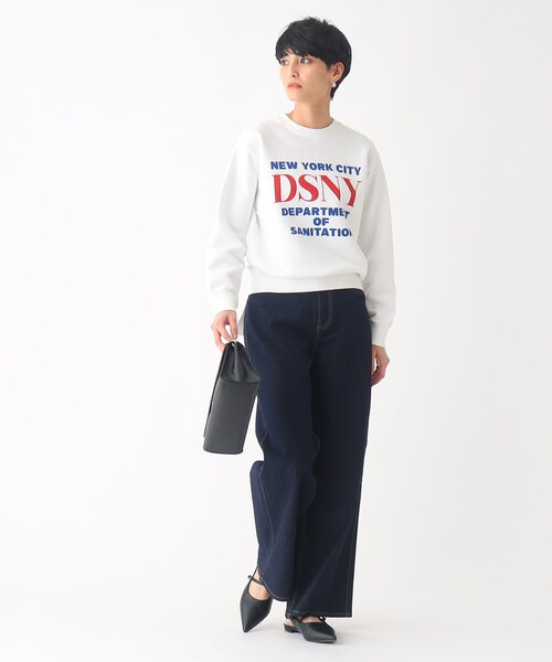 OPAQUE.CLIP（オペークドットクリップ）の「◆オーガニックコットン混デニム バギーパンツ（デニムパンツ・レディース・ダークネイビー/オフホワイト/ブルー・36/38/40/42）」の18枚目の写真