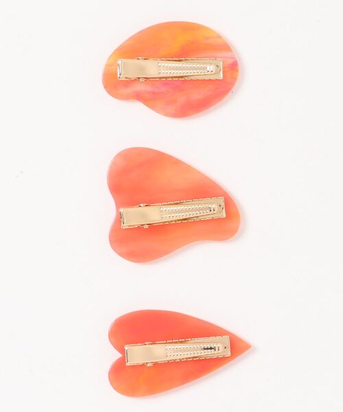 tone（トーン）の「【KuKuLu TOKYO】トロワモチーフクリップ【3個set】（バレッタ/ヘアクリップ・レディース・オレンジ系その他/グリーン系その他/ホワイト/ブラウン・FREE）」の5枚目の写真